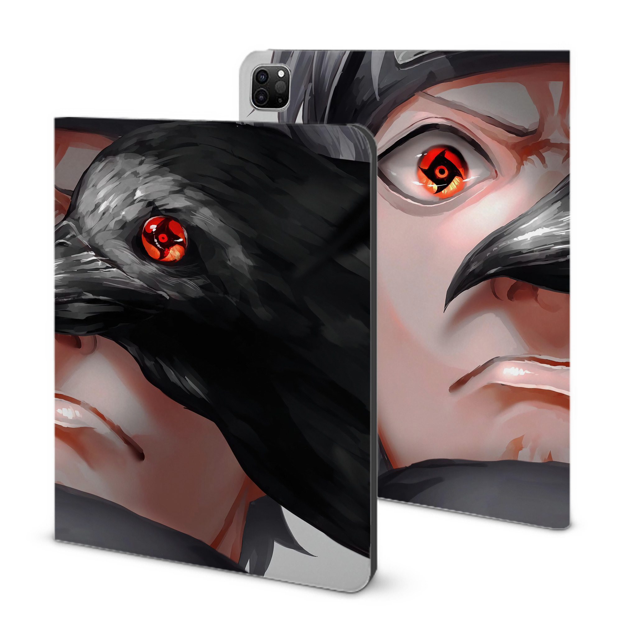 （画像用） NARUTO -ナルト- NARUTO -ナルト- 疾風伝 IPad ケース ブック型 PUレザー TPU 耐衝撃 軽量 薄型 ペン収納なし 全面保護 IPad 各モデル対応
